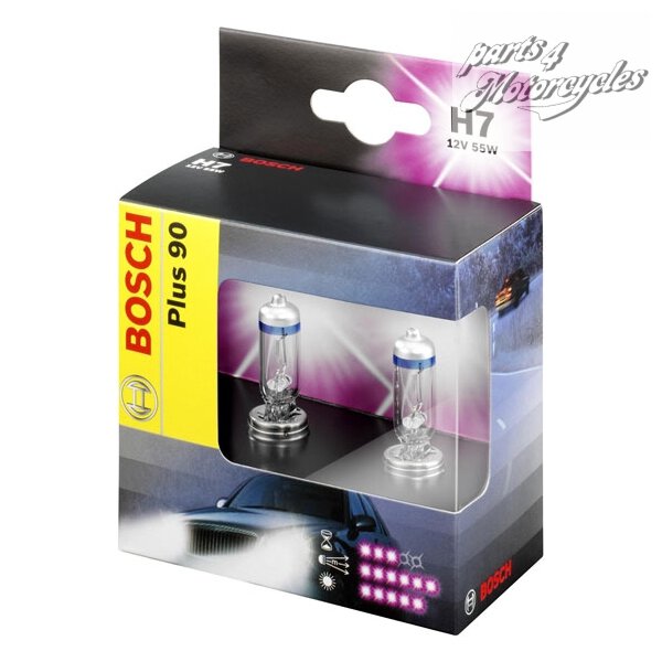 H7 12V 55W PLUS 90 (BOX OF 2)