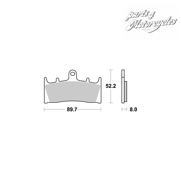 Bremsbeläge AP RACING LMP286SF vorne