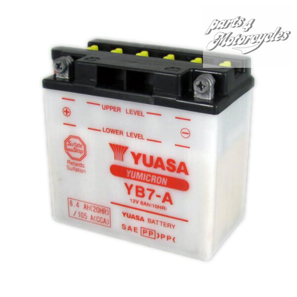 Batterie YUASA YB7-A, 12V/8AH