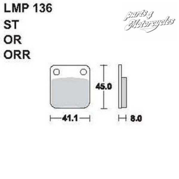 AP Bremsbelag Pckg LMP136ST