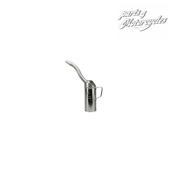 Messbecher Weißblech flexibler Metallauslauf 1L