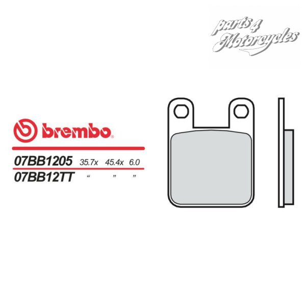 BREMBO Bremsbelag 07BB12