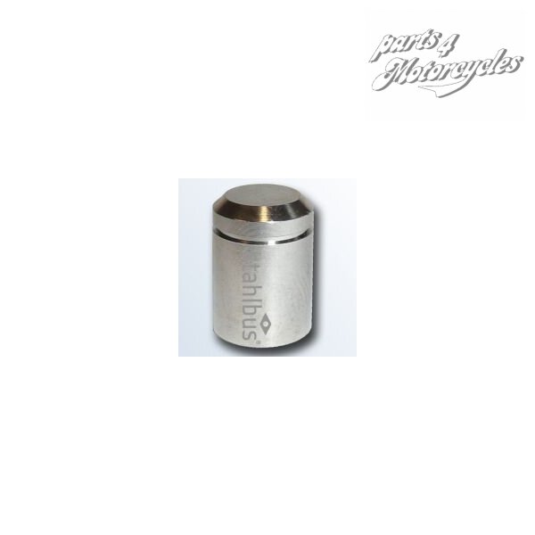 Stahlbus-Kappe - Groove - Alu vernickelt