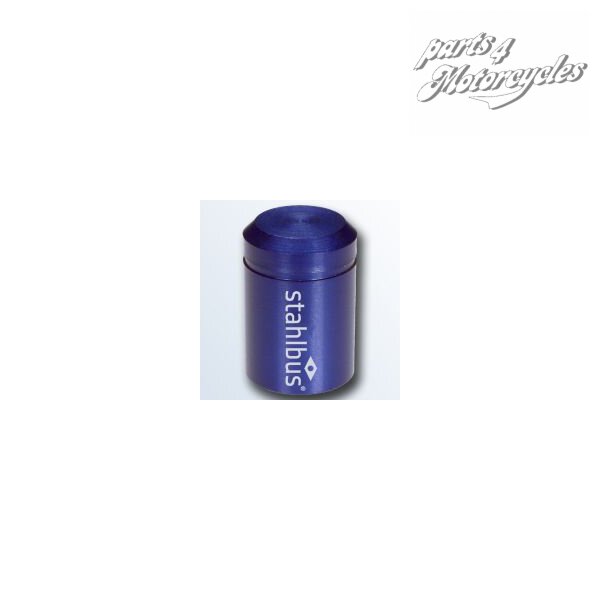 Stahlbus-Kappe - Groove - Alu blau