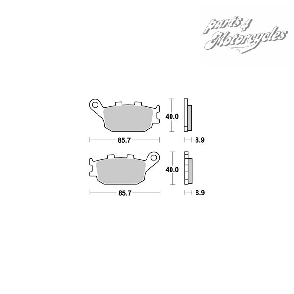 Bremsbeläge AP Racing SINTER ROAD LMP257SR hinten