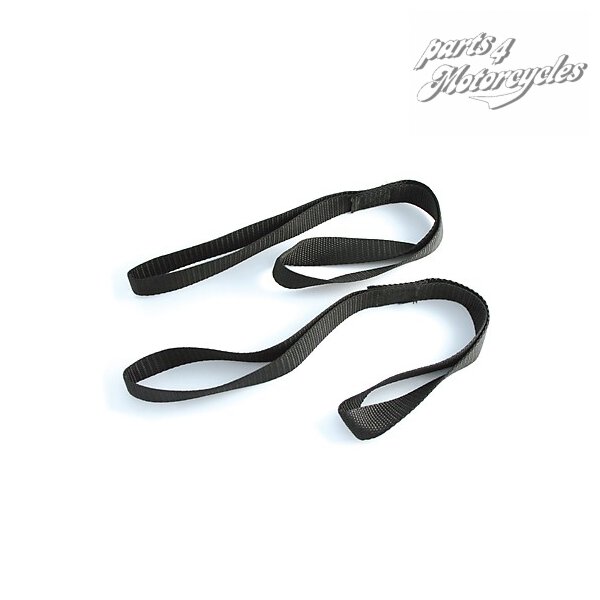 Doppelschlaufe, Nylon, schwarz, Paar