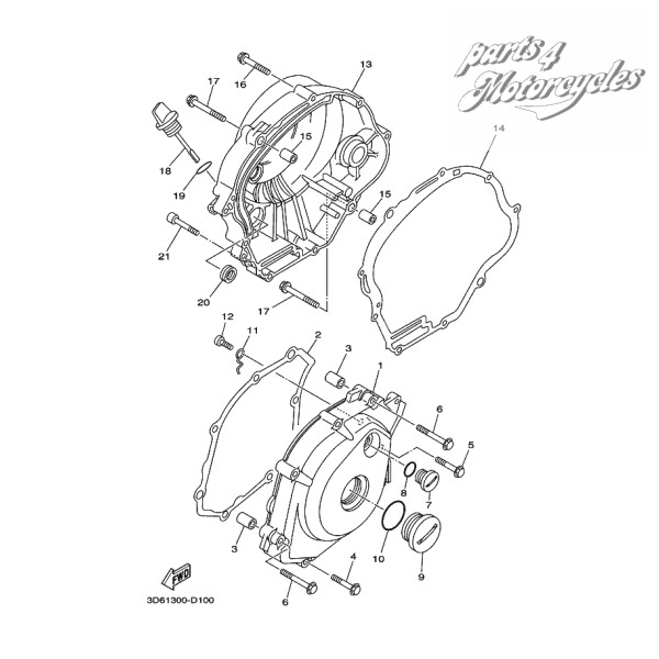 Nr 2 GASKET, CRANKCASE COVER 1