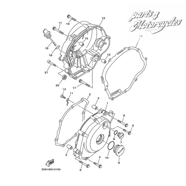 Nr 14 GASKET, CRANKCASE COVER 2