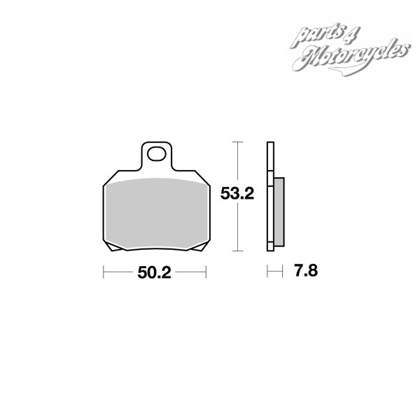 Bremsbelag TRW organischer Allround-Bremsbelag SMC 660 Supermoto 05-06 vorne
